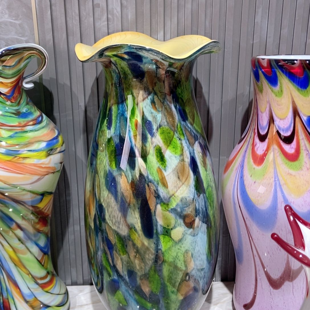 琉璃手工艺品精品大花瓶