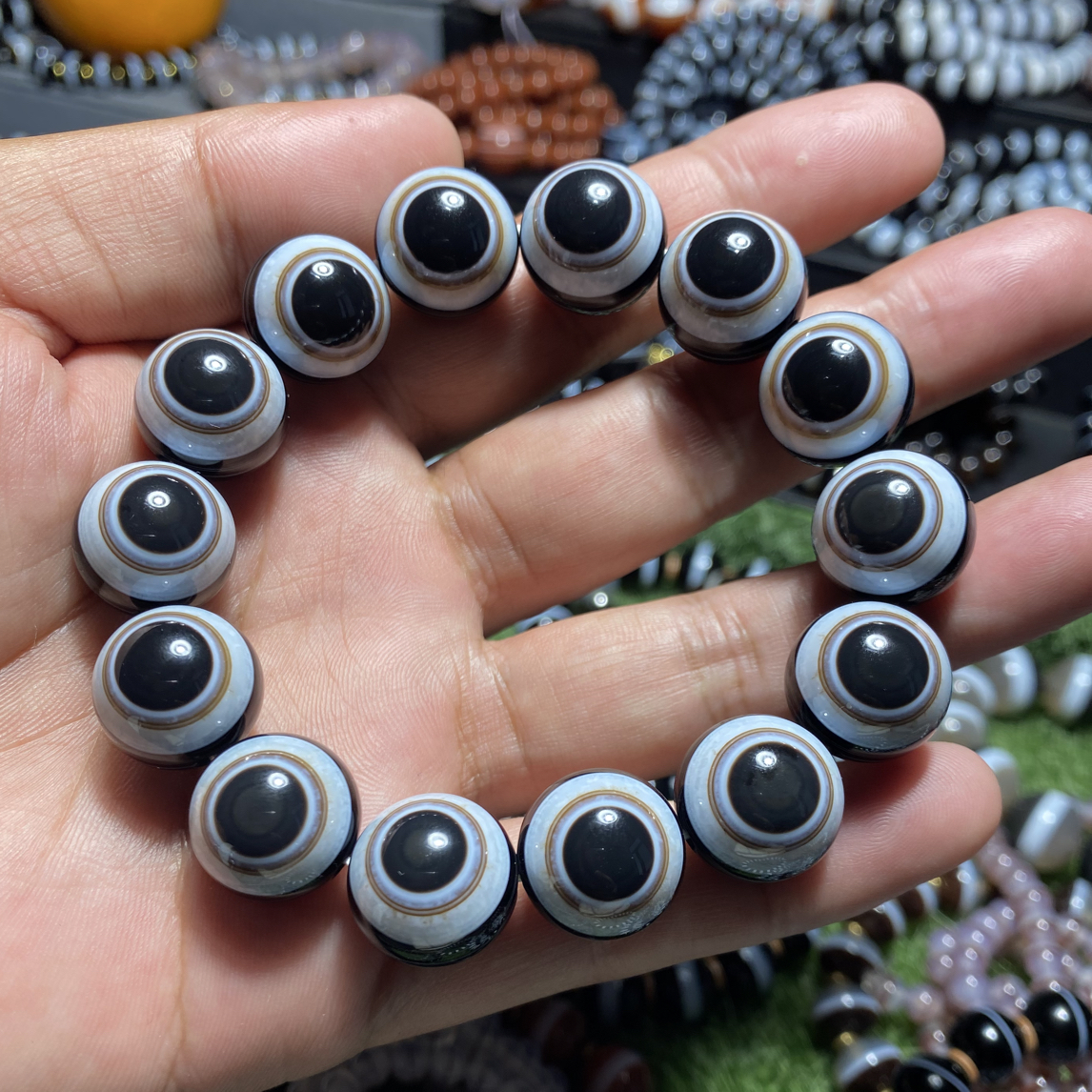 一线药师玛瑙手串，药师天眼