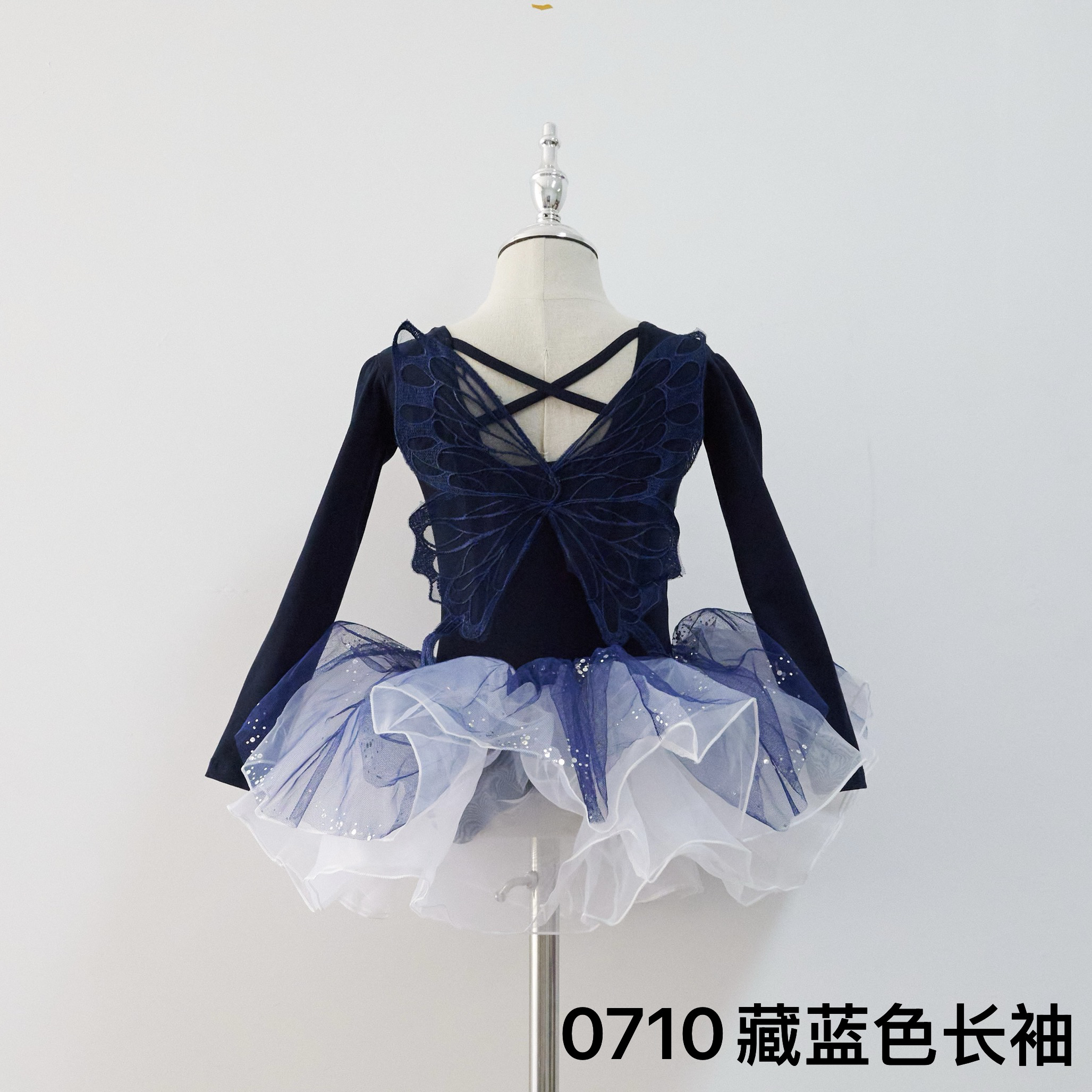 舞蹈服儿童蝴蝶结刺绣