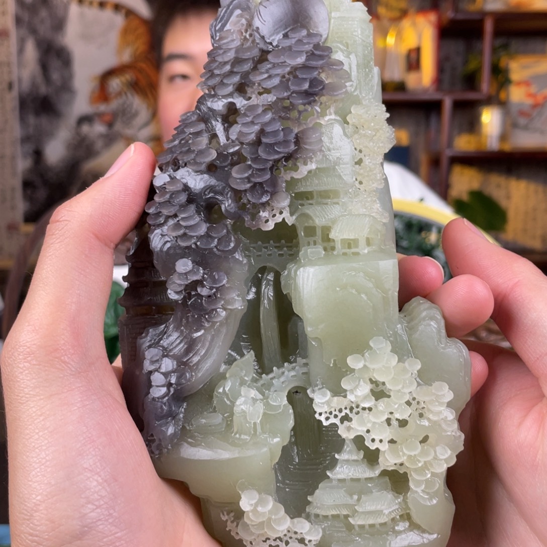 和田玉未镶嵌摆件