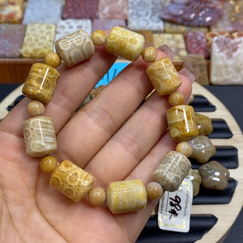 【闪购商品】硅化珊瑚（珊瑚玉）颈饰未镶嵌M98