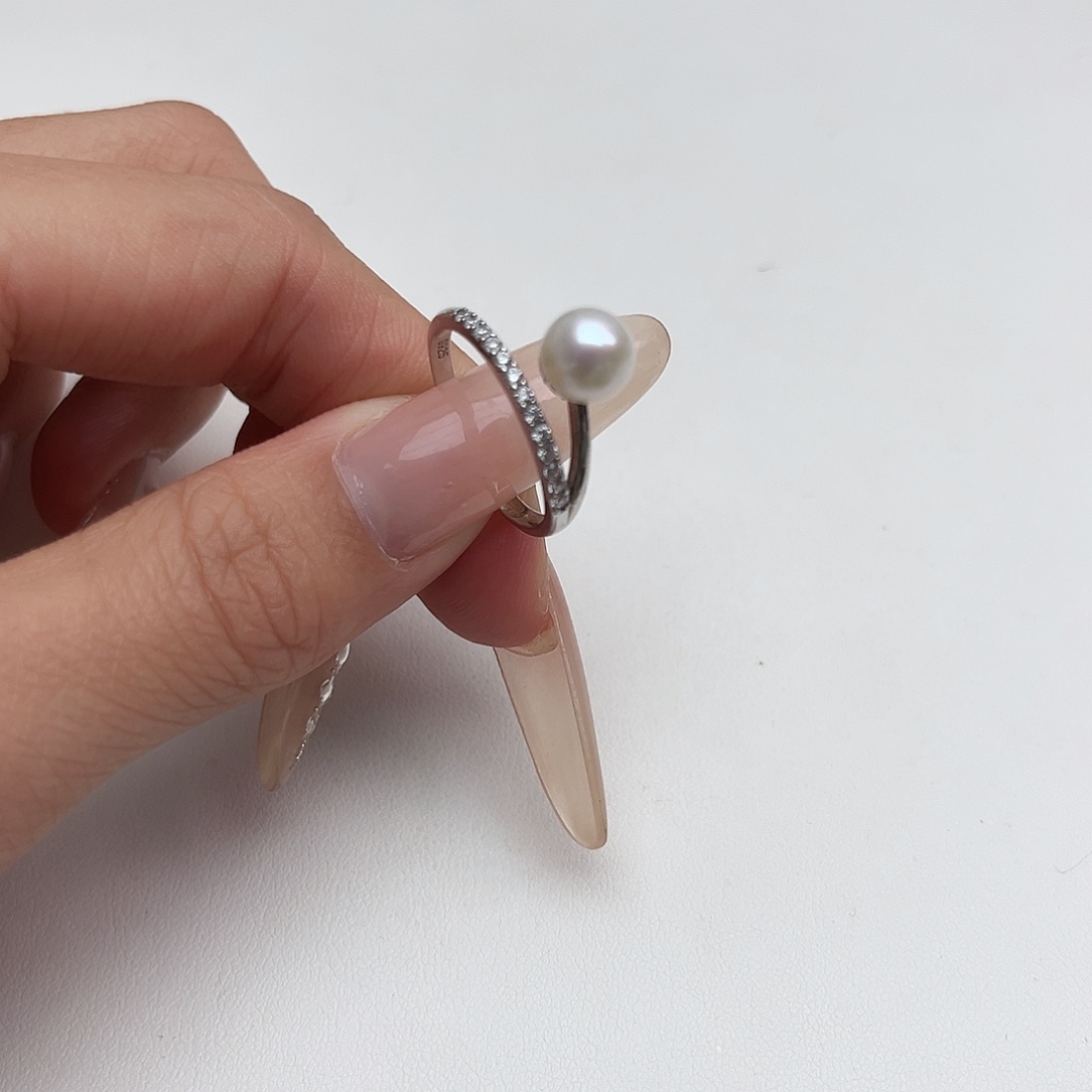 淡水珍珠未镶嵌戒指