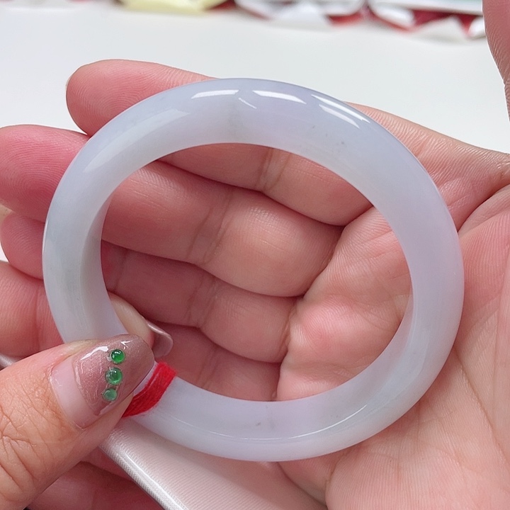 翡翠手镯未镶嵌缅甸翡翠手镯56圈