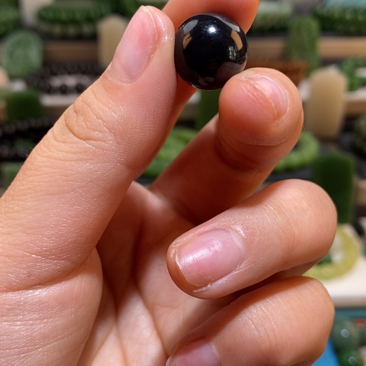 和田玉单珠未镶嵌碧**漾卡14帝王紫单珠