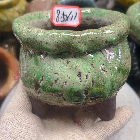 粗陶花盆手工花盆制作