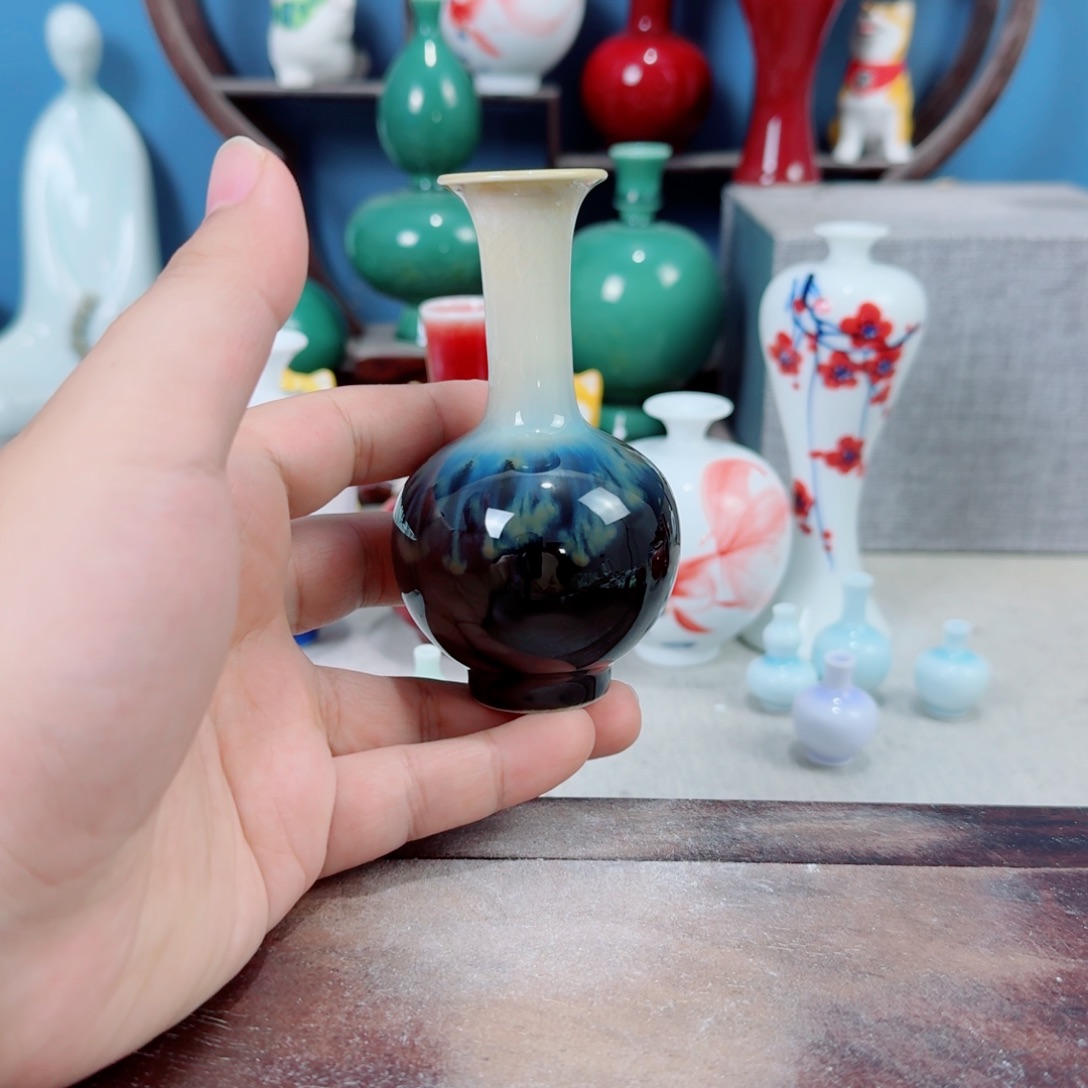 陶瓷手工小花器摆件