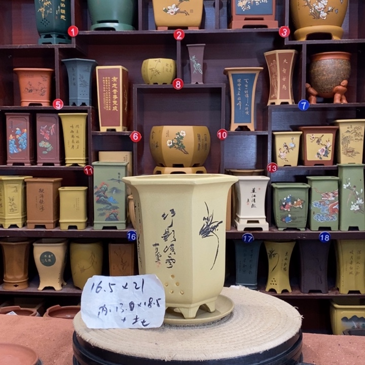 紫砂花盆紫砂花盆