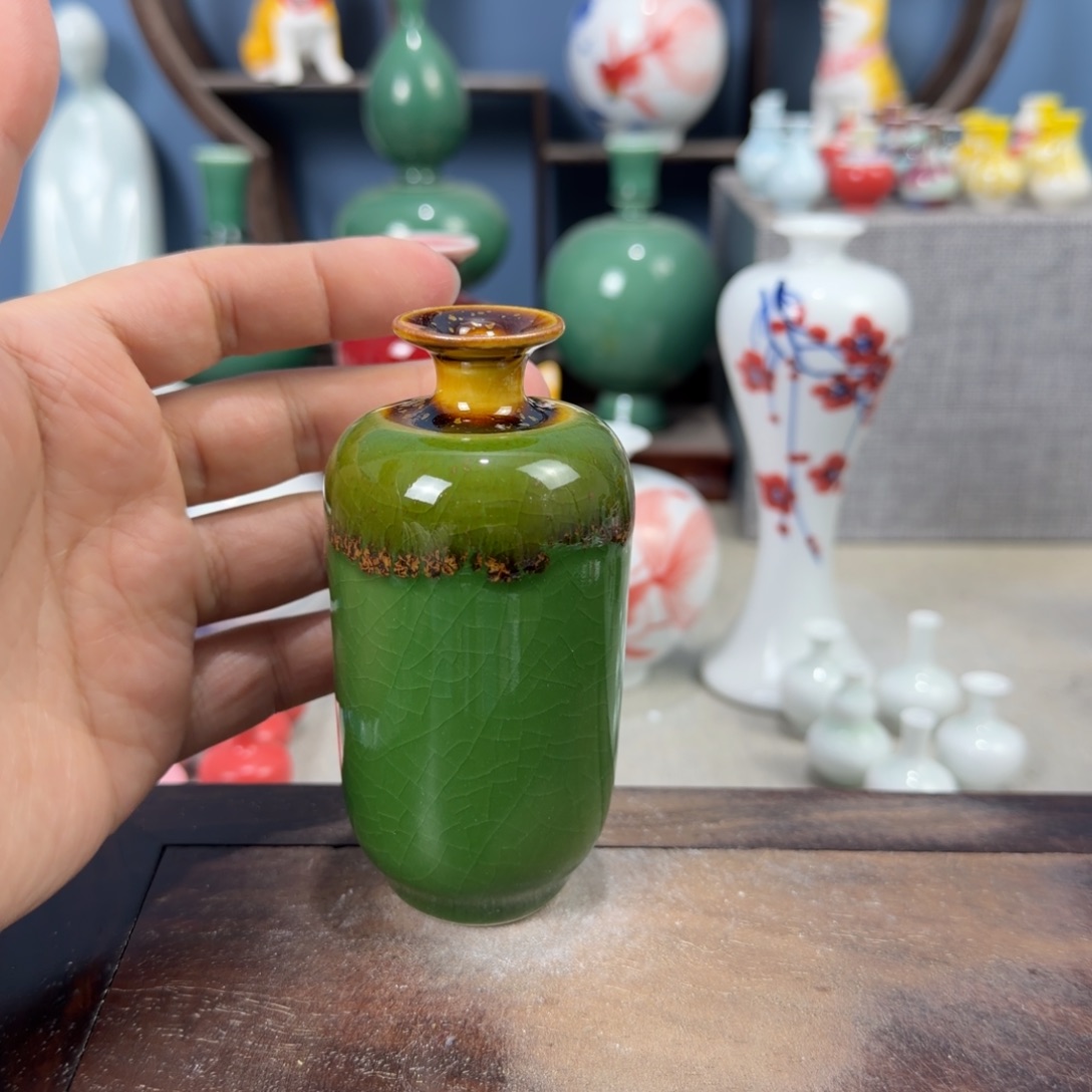 陶瓷手工小花器摆件