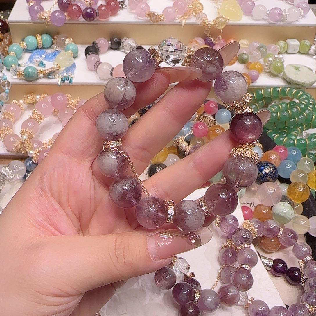 水晶手链未镶嵌多样性