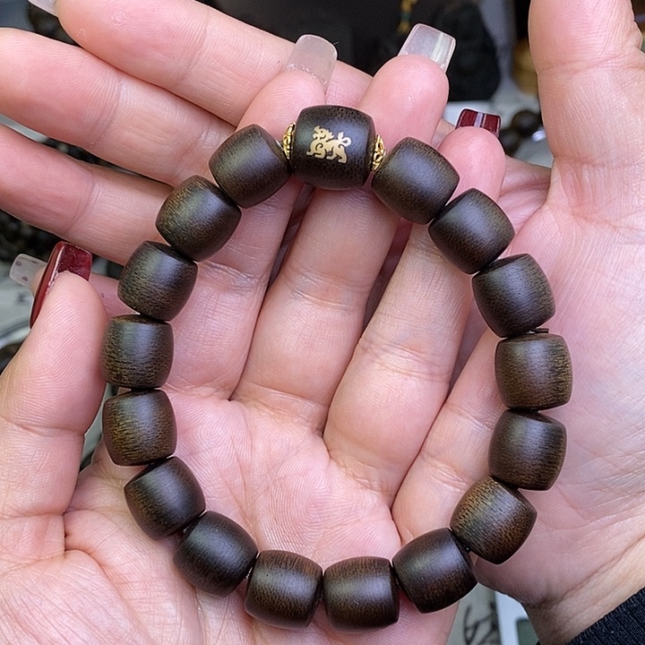 沉香手串善****@越南芽庄白棋楠玉化沉水