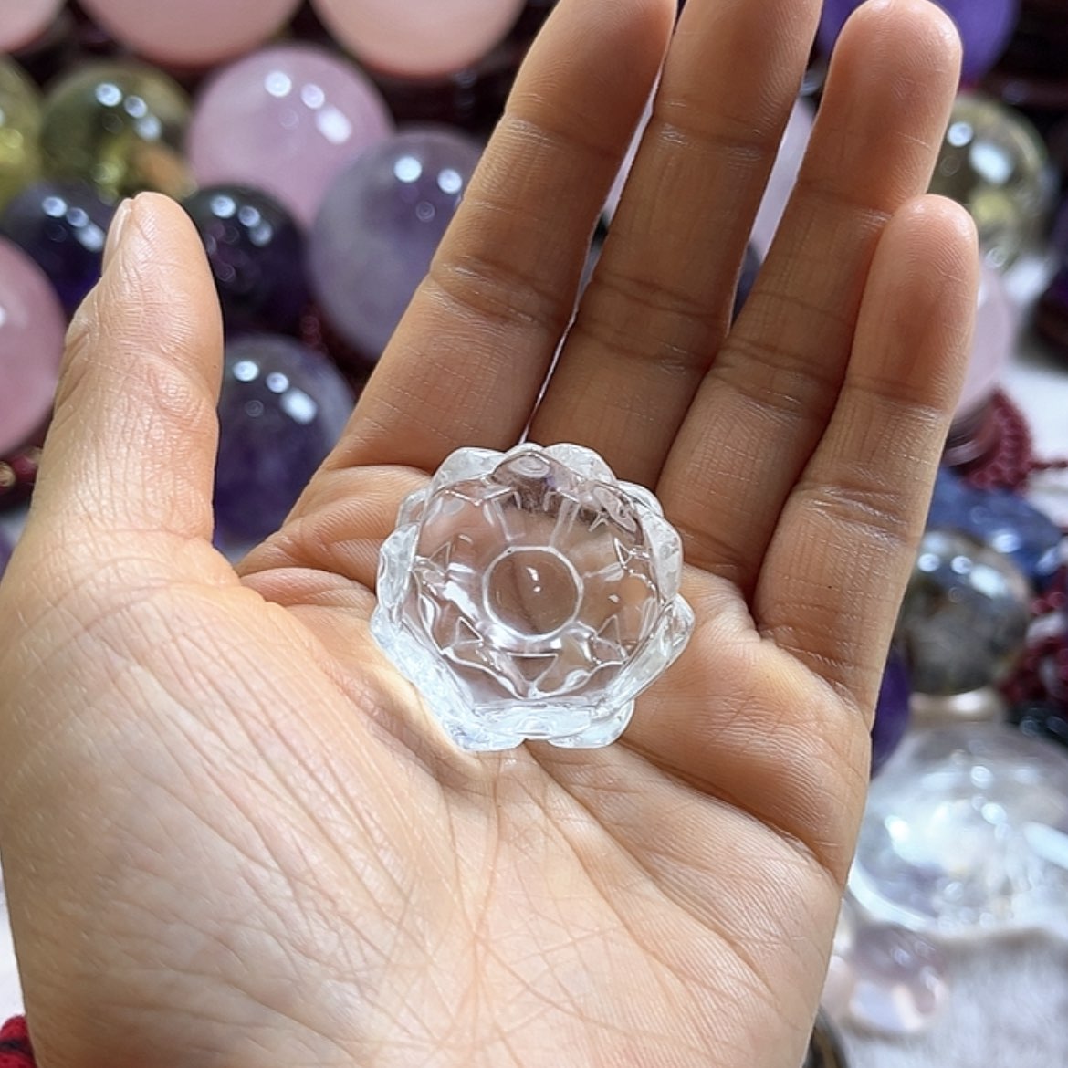 【闪购商品】水晶摆件莲花未镶嵌