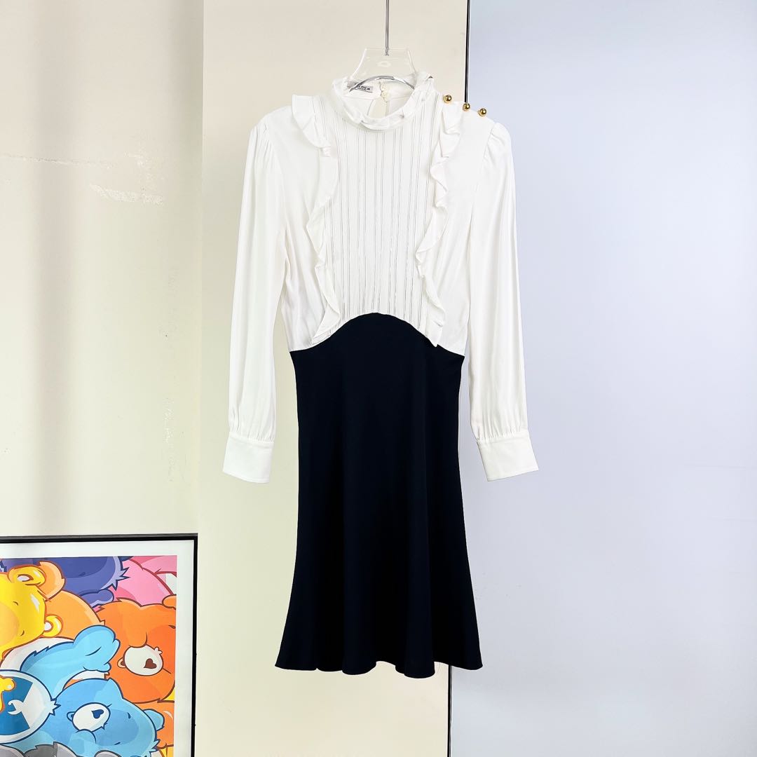 99新 MIU MIU/缪缪 99新/Miumiu / 拼接连衣裙/36码/Xspk375/公价