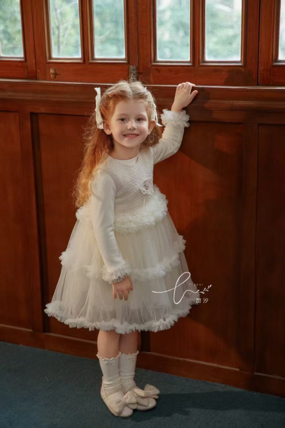 86315女童秋冬重工公主裙