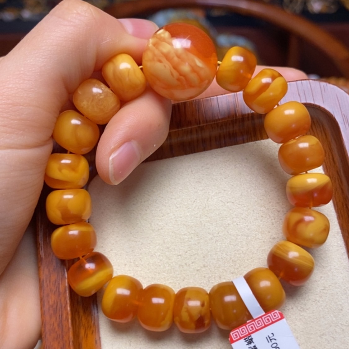 【闪购商品】蜜蜡手链未镶嵌手串