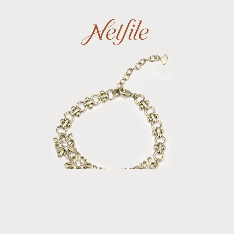 铜合金手链 【奈奈专属】Netfile【鸢尾花手链】NF508S001