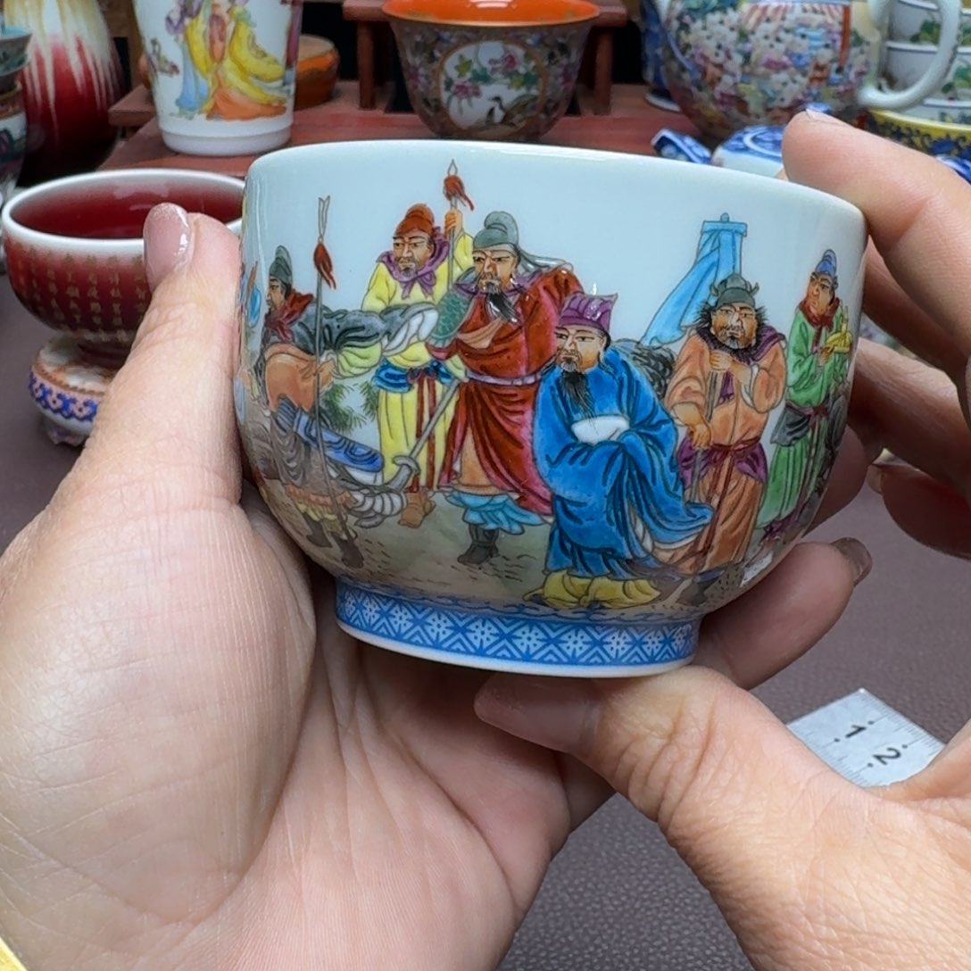 瓷片景德镇仿古手工制作精品展示