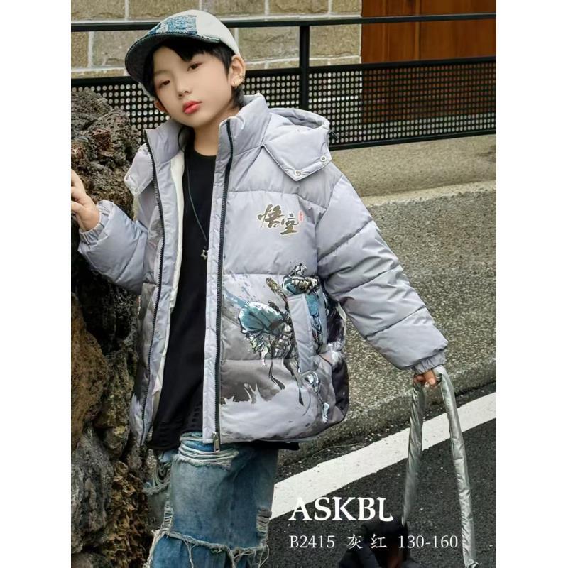 201048童装男童棉衣外套2025冬韩版洋气潮酷加棉加厚棉服上衣外套