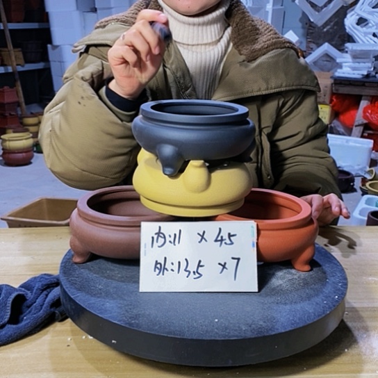 紫砂花盆紫砂花盆