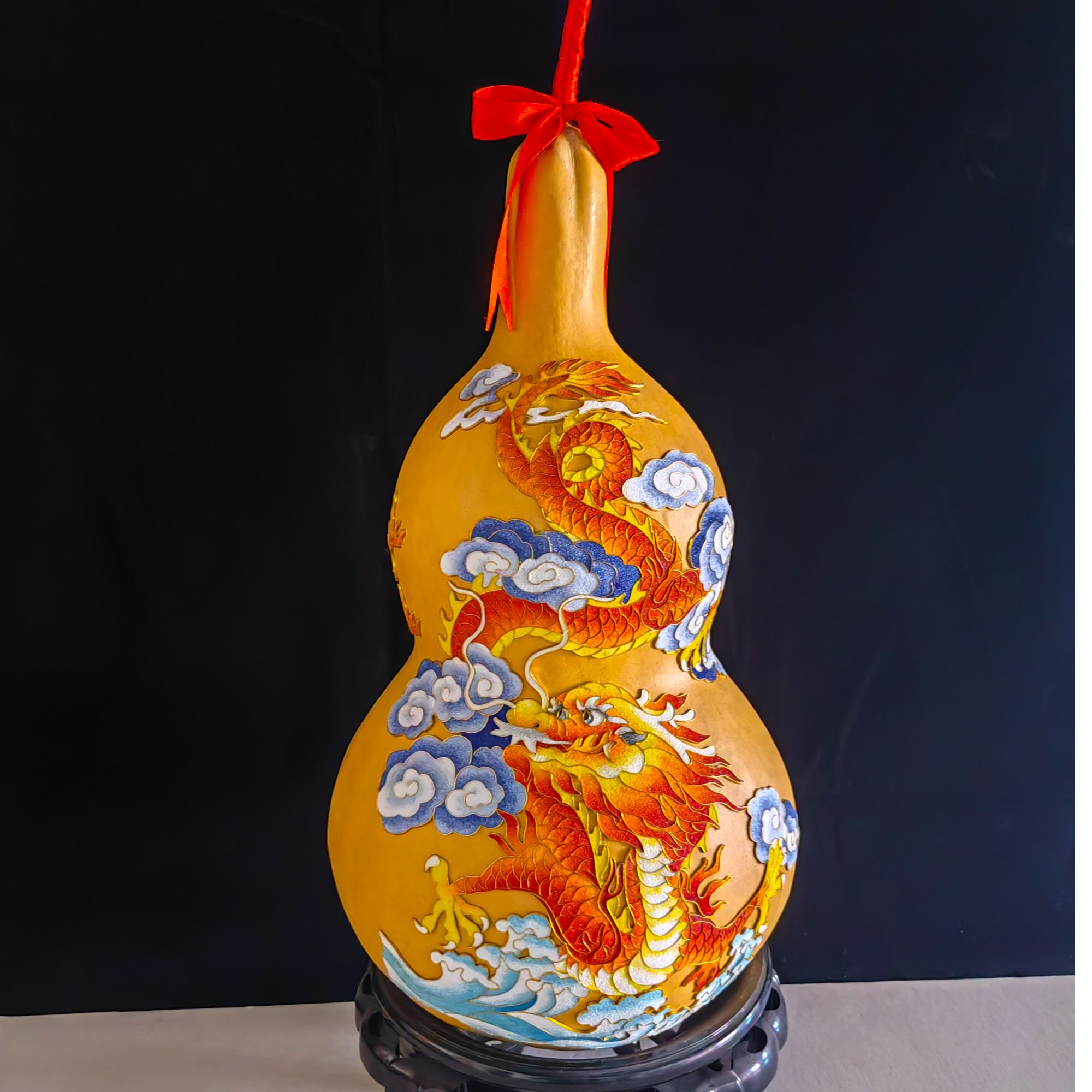 掐丝葫芦——龙腾四海