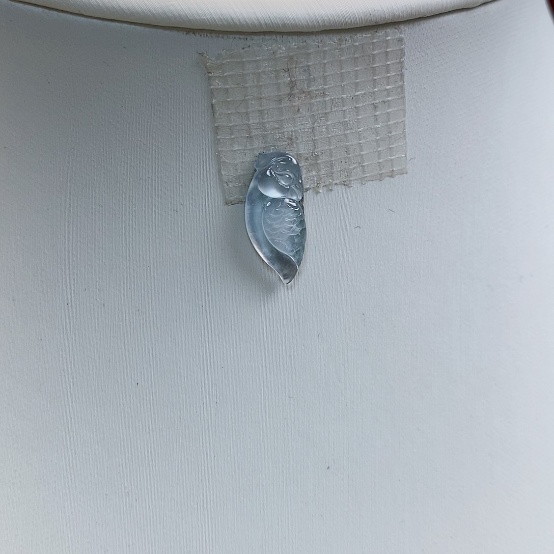 翡翠颈饰未镶嵌玻璃种小鹦鹉娜娜1