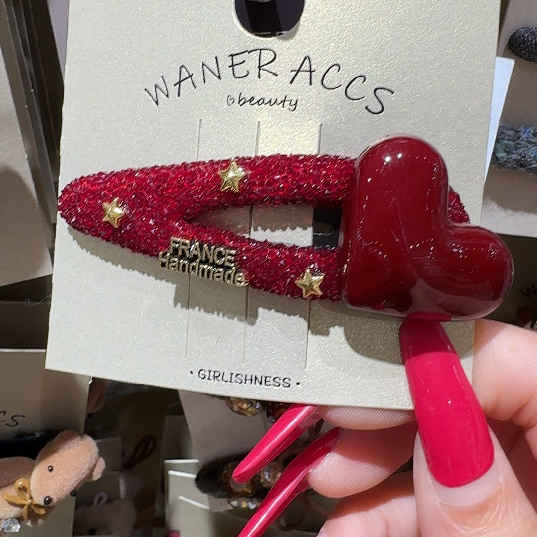 布艺非金属爱心沙糖拜拜