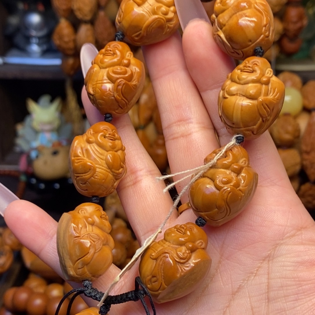 奋***斗橄榄核手串/手链微花特价微花痕介意勿拍
