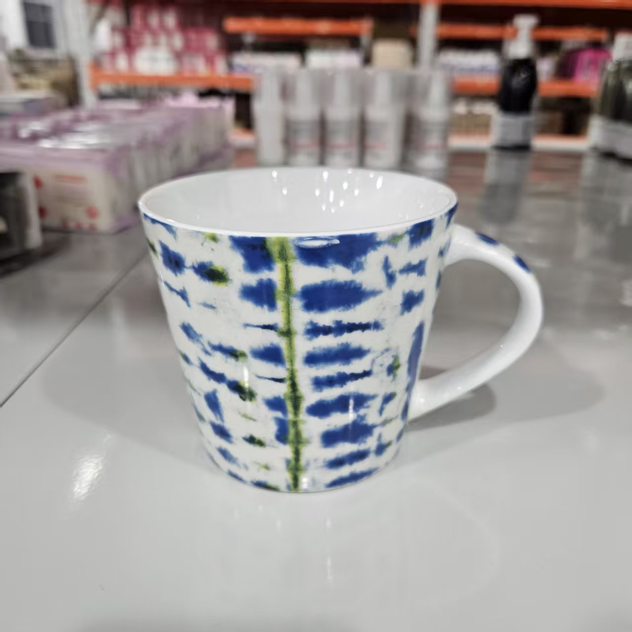 【400ml】摩瑟家居【G家陶瓷马克杯蓝色扎染】HAZC