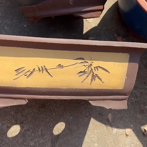 紫砂宜兴紫砂花盆32黄马槽