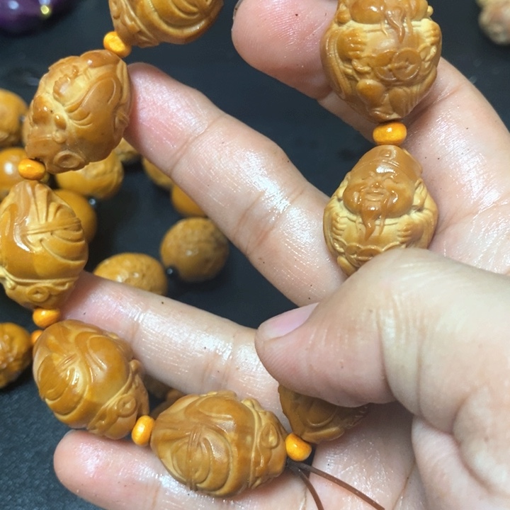 手串/手链橄榄核橄榄微瑕元甲财神
