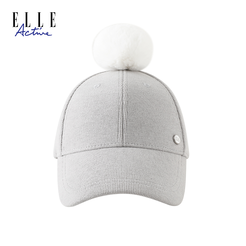 ELLE Active新款暖绒护耳棒球帽百搭时尚休闲舒适透气帽子鸭舌帽