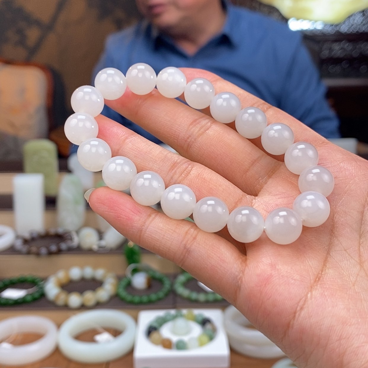 【闪购商品】和田玉手串未镶嵌