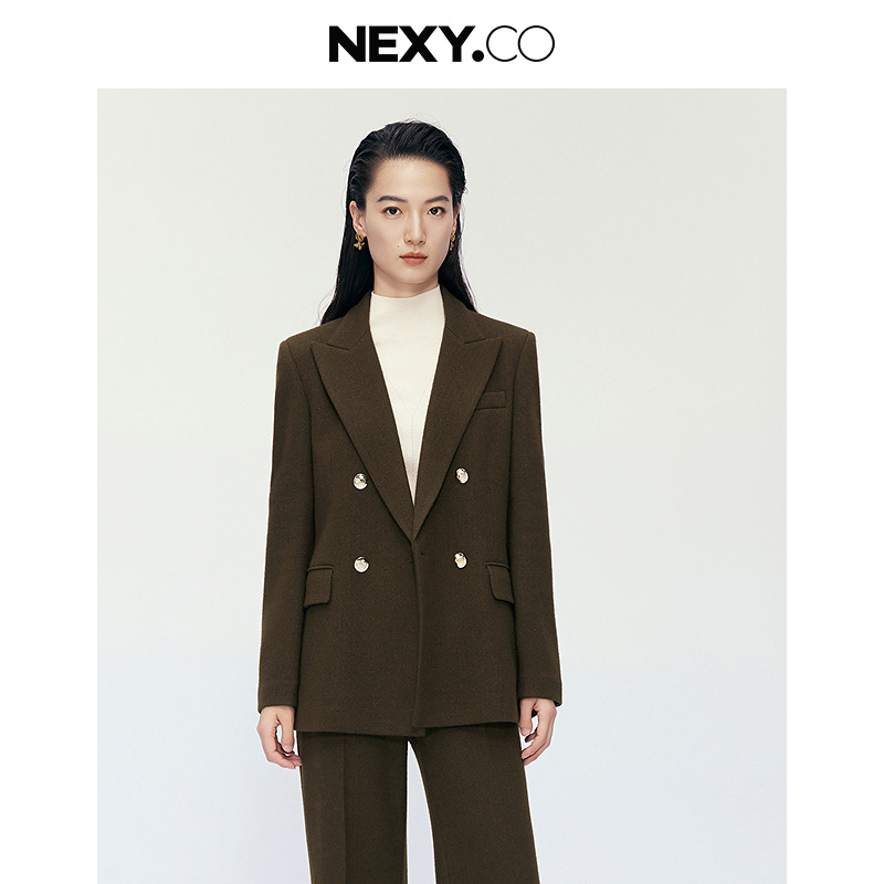NEXY.CO/奈蔻西装外套|绵羊毛|早秋上新|气质|智美出行|XA02168E4