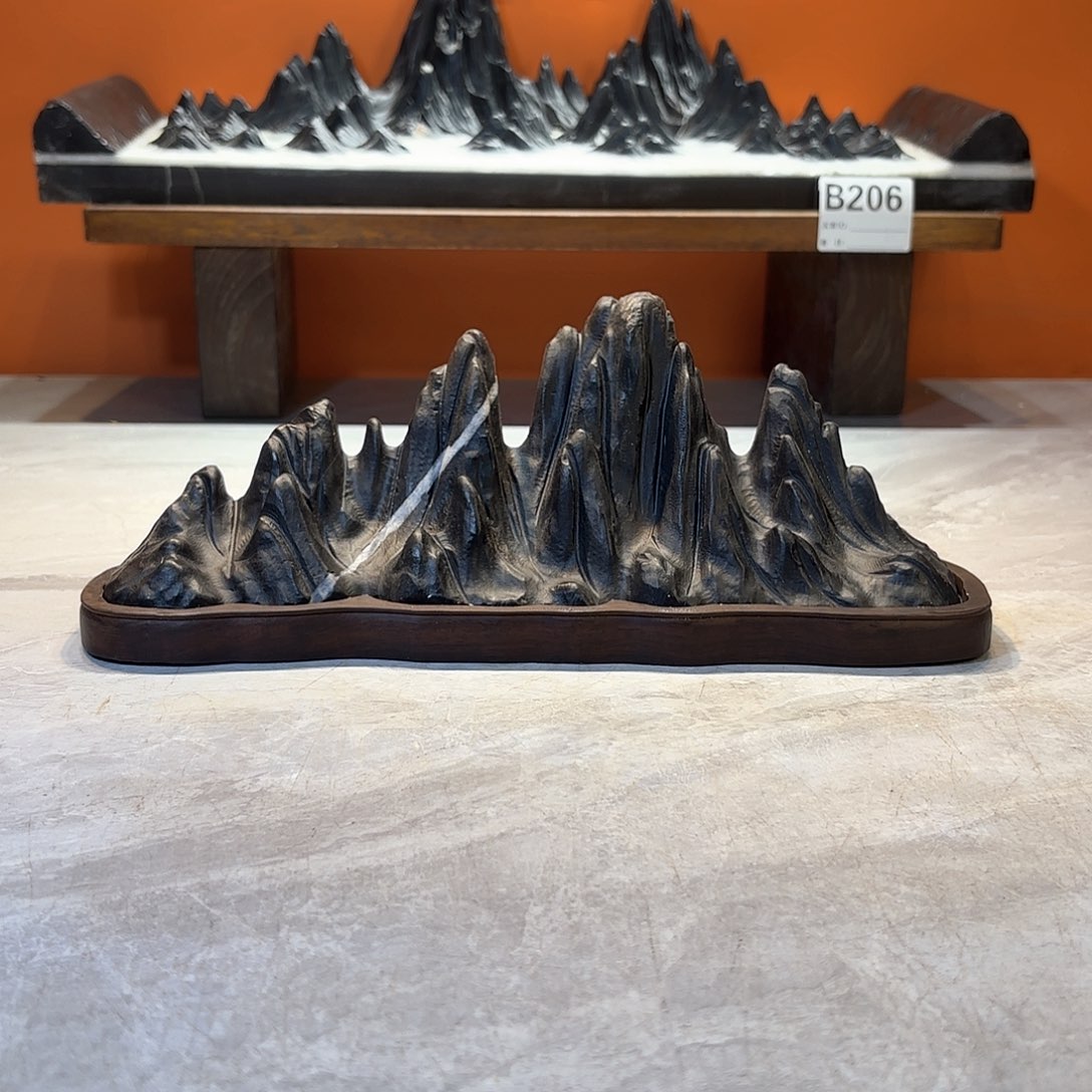 摆件炜*灵璧石奇石摆件 