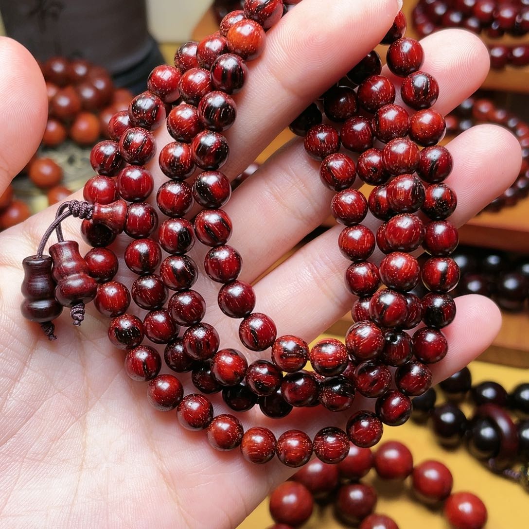 小叶紫檀手串/手链百**乡原汁原味0.7✖️108颗