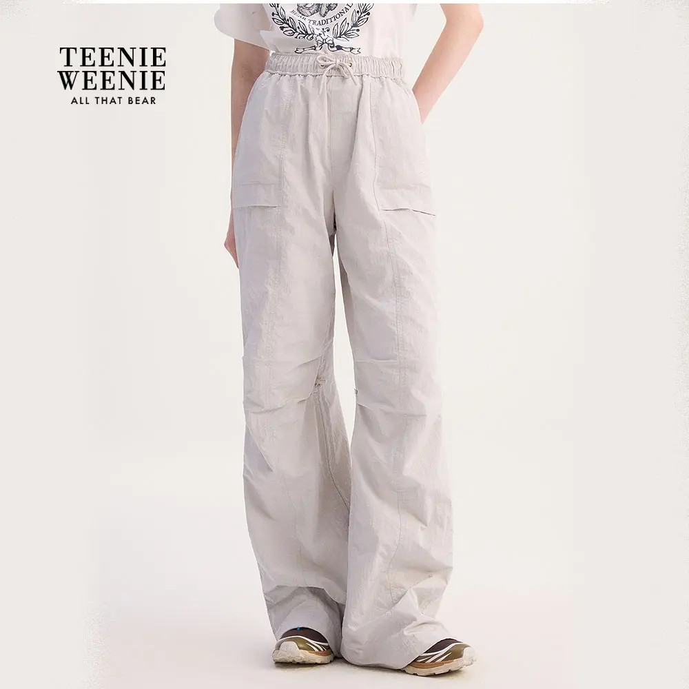 TeenieWeenie小熊女装休闲裤25秋新简约休闲工装裤TTTC254T01T