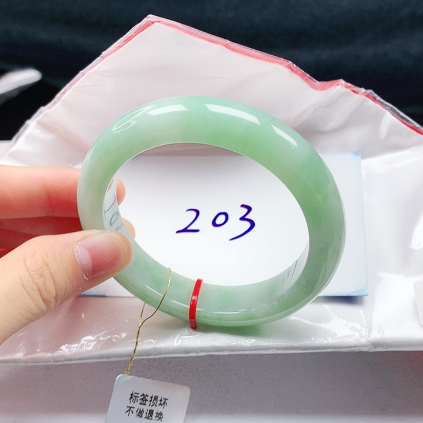 【闪购商品】翡翠未镶嵌手镯天然缅甸a货手镯53+