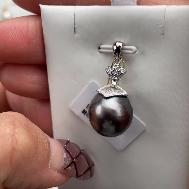 海水珍珠颈饰银S925镶嵌