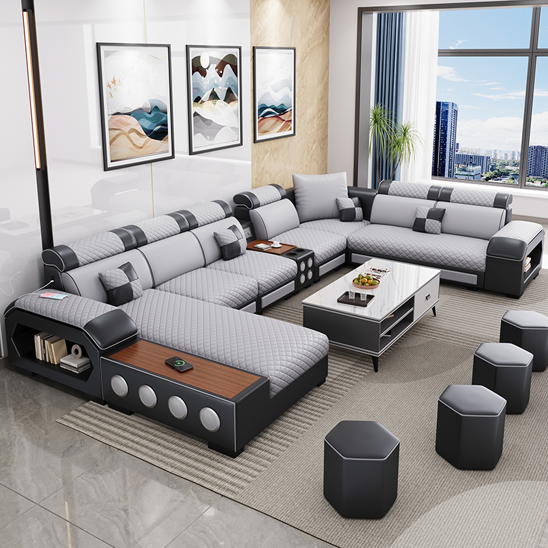 2025款现代简约防猫抓科技布可拆洗布艺沙发客厅大小户型组合家具