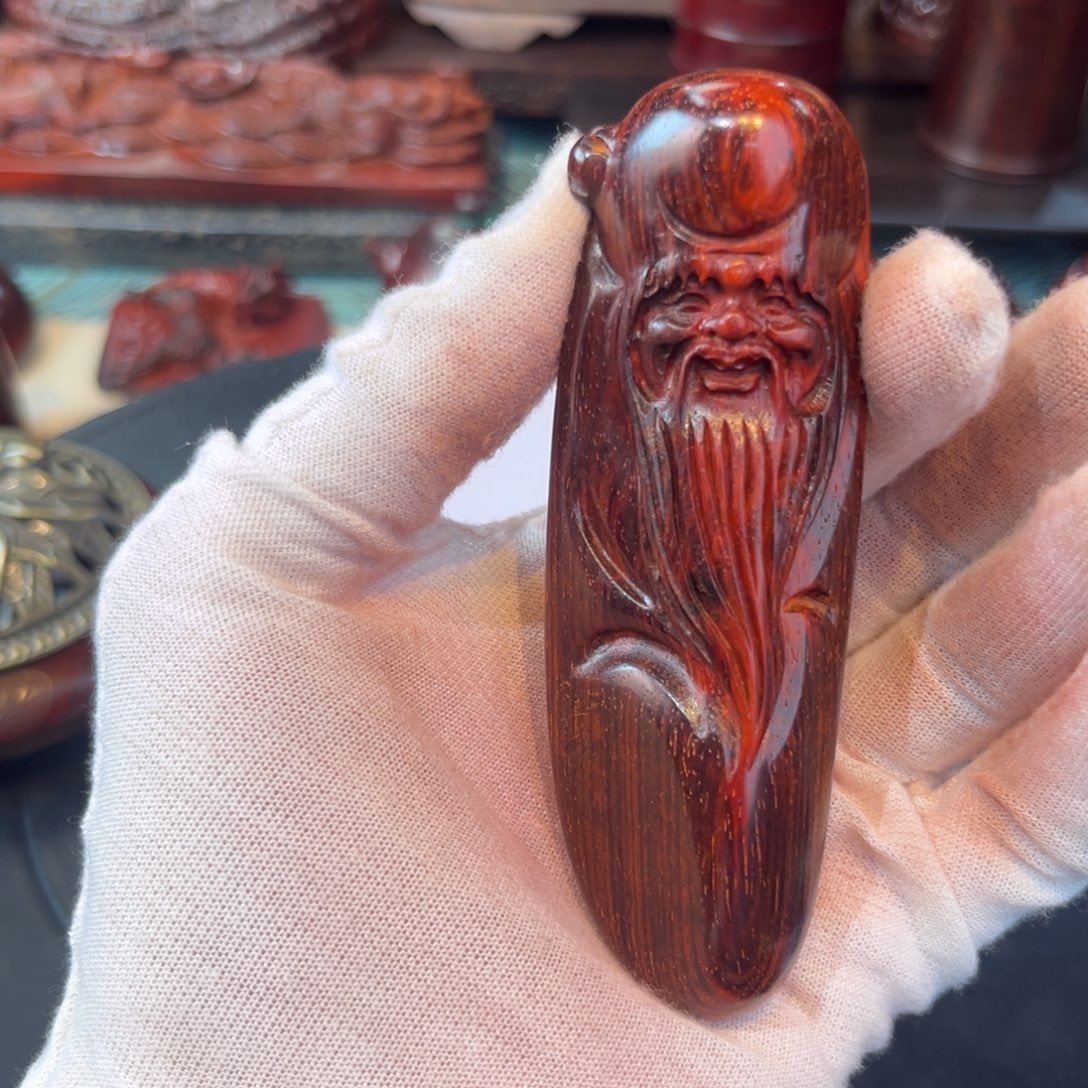 印度小叶紫檀手把件