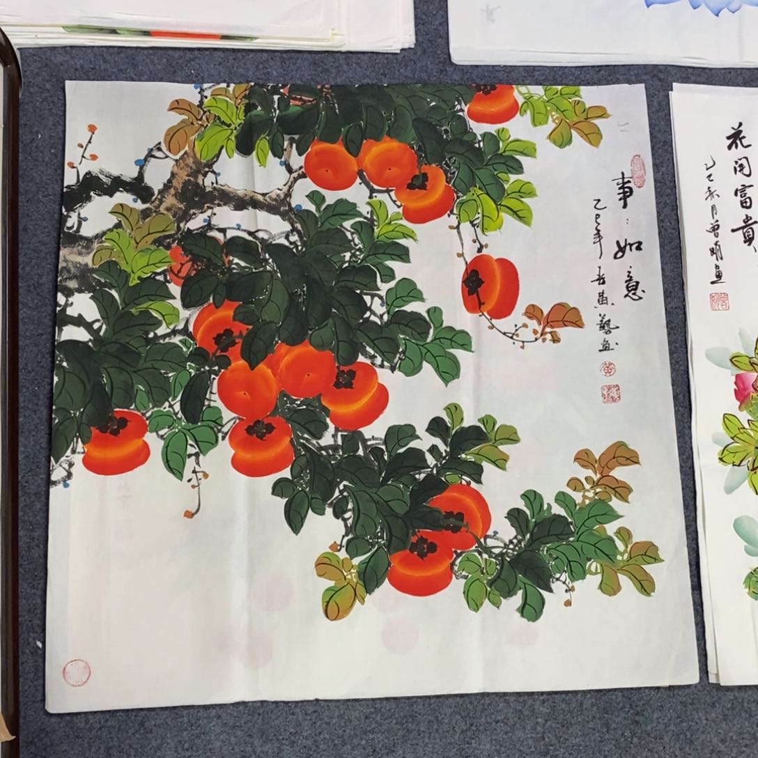 国画尺寸68✖️68精品斗方手绘画