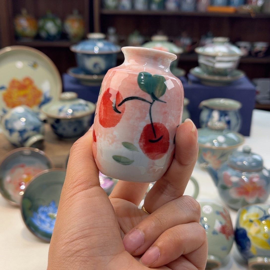 瓷片景德镇手工手绘陶瓷茶具