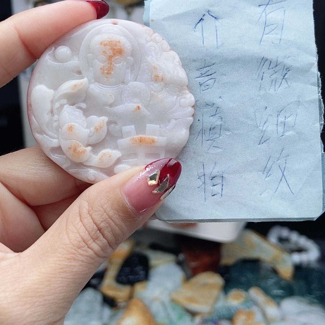 翡翠颈饰14K金镶嵌翡翠