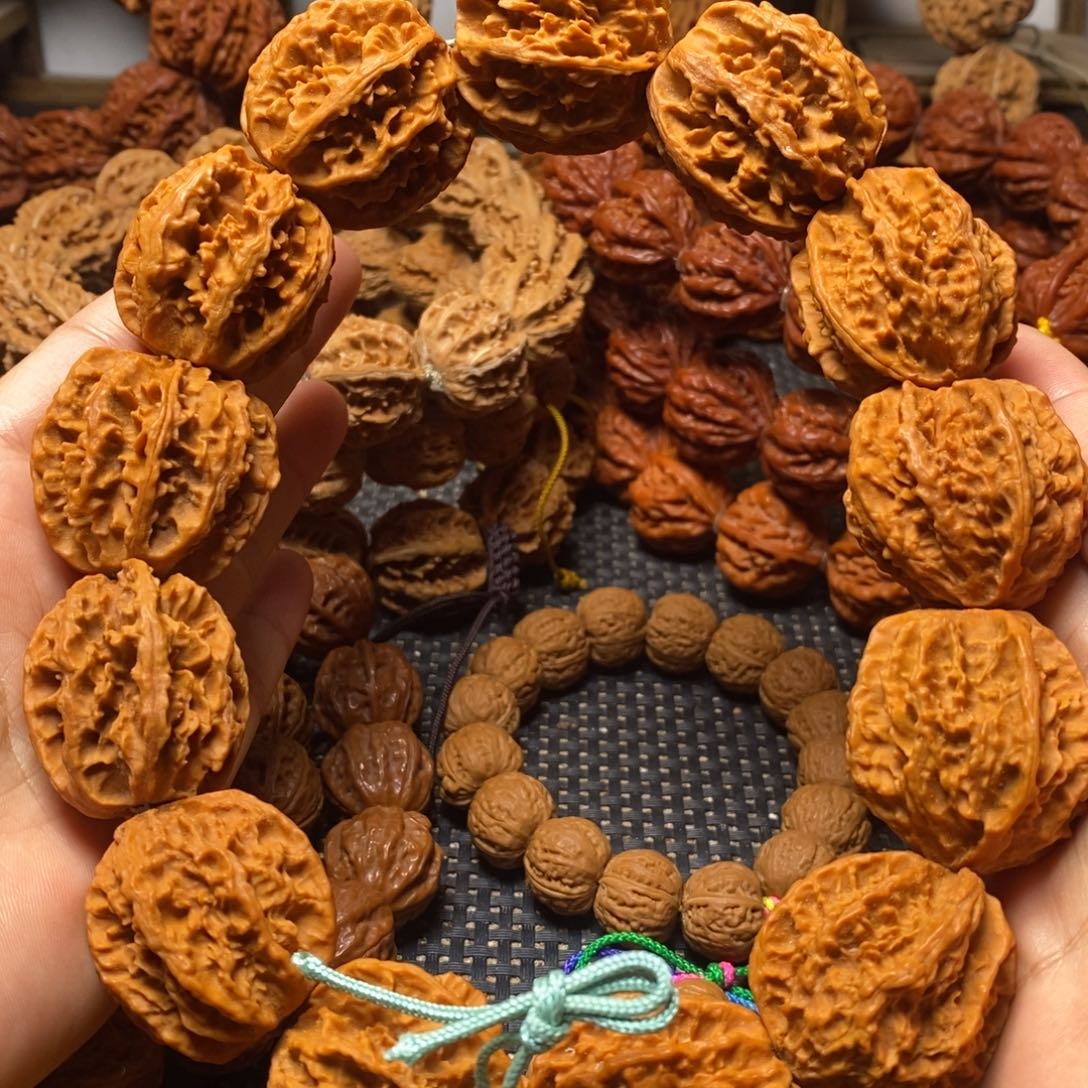 文玩核桃手串粗筋麻花手持