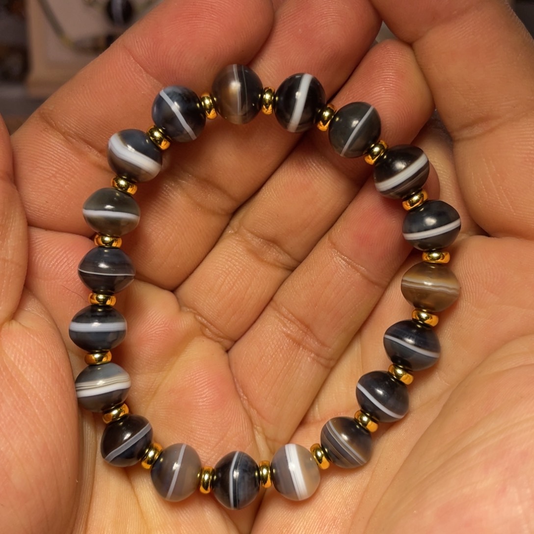 玛瑙/玉髓单珠未镶嵌