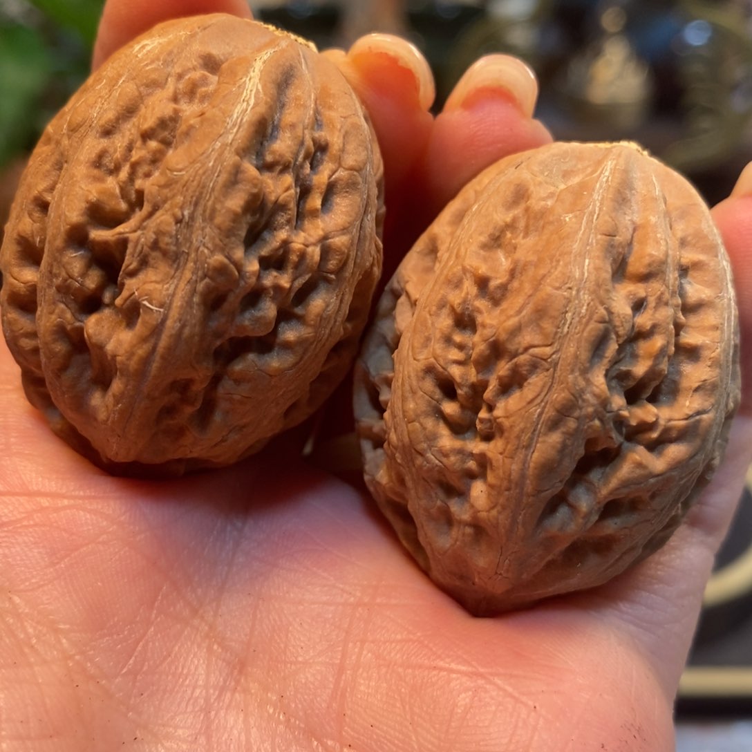 文玩核桃吊坠小****粉大粗筋 阴