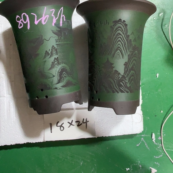 用***9花盆紫砂微瑕中号