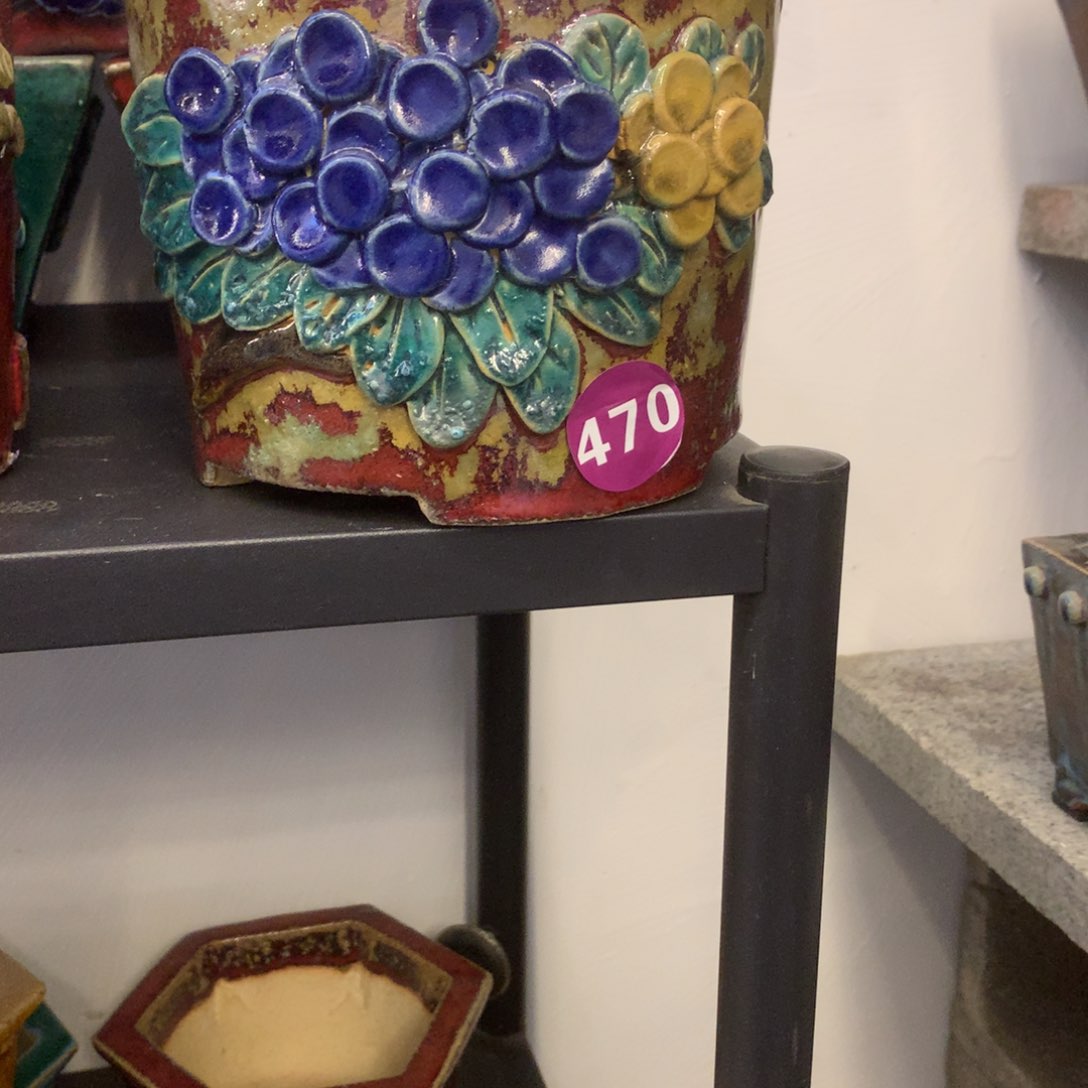 石湾纯手工高温盆大*470微瑕