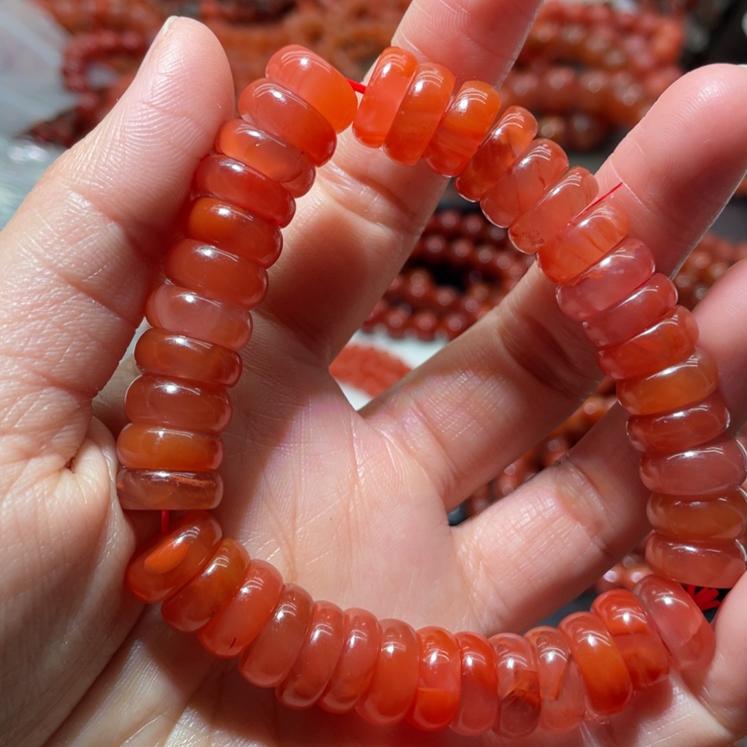 南红玛瑙手链未镶嵌