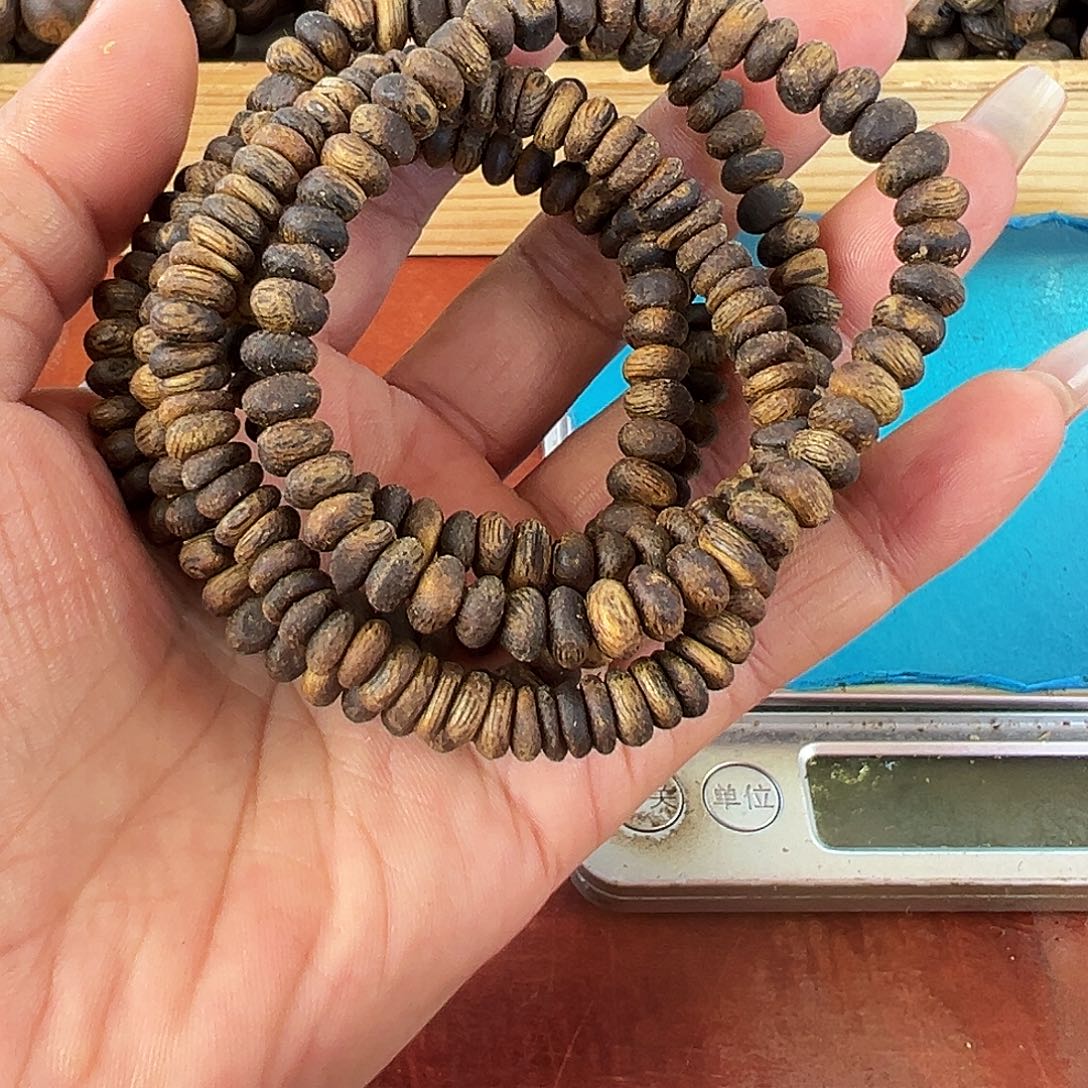 沉香沉香碎屑卡6虫漏算盘珠新人见面礼