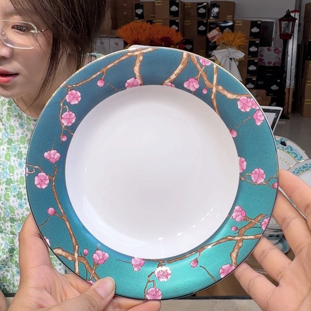 骨瓷8英寸汤盘口径20cm1只